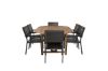 Imagine Masa de dining ovala Kenya 180/240*120*H75 - Teak + Scaun Levels (stivuibil) - Aluminiu Negru / Aintwood Negru_6