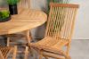 Imagine Vă rugăm să traduceți complet Kenya Round Dining Table ø120cm - Teak+Kenya Folding Chair w/o Armrest - Teak_4