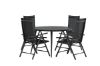 Imagine Masa de dining rotunda - Negru / Negru - Alu / Aintwood - 120ø _1+ Scaun Break 5:pos - Negru / Negru _4