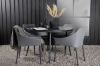 Imagine Masa de Dining Rotunda - Negru / Negru - Aluminiu / Aintwood - 120ø _1+ Scaun de Dining Spoga - Negru / Gri - - _4