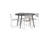 Imagine Masa de dining rotunda Break - Neagra / Neagra - Alu / Aintwood - 120ø _1+ Scaun de dining Lina - Bej _4