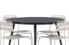 Imagine Masa de dining rotunda Break - Neagra / Neagra - Alu / Aintwood - 120ø _1+ Scaun de dining Lina - Bej _4