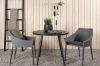 Imagine Masa de Dining Rounda- Neagra / Neagra - Alu / Aintwood - 90ø _1+ Scaun de Dining Spoga- Negru / Gri - - _2