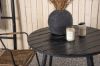 Imagine Masa de Dining rotundă - Negru / Negru - Aluminiu / Aintwood - 90ø _1+ Scaun Lindos - Negru Alu / Latte Rope _2