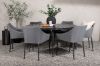 Imagine Masa de dining rotunda Break - negru / negru - Alu / Aintwood - 150ø _1+ și scaun de dining Spoga - negru / gri - - _6