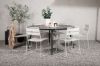 Imagine Masa de dining rotunda neagra/ negru - Alu/ Aintwood - 150ø _1+ Scaun de dining Lina - Bej _6