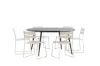 Imagine Masa de dining rotunda neagra/ negru - Alu/ Aintwood - 150ø _1+ Scaun de dining Lina - Bej _6