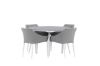 Imagine Masa de dining Break - Rotundă - Alb / Gri - Aluminiu / Aintwood - 120ø _1+ Scaun de dining Spoga - Alb / Gri - - _4