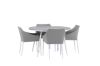 Imagine Masa de dining Break - Rotundă - Alb / Gri - Aluminiu / Aintwood - 120ø _1+ Scaun de dining Spoga - Alb / Gri - - _4