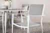 Imagine Break - Dining Table Round- White / Grey - Alu / Aintwood - 120ø _1+ Copacabana Stacking Chair - White/Grey _4