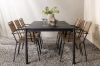 Imagine Modena - Dining Table- Black - Aluminium - 200*100cm +Lindos - Armchair - Black Alu / Latte Rope _6