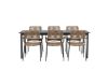 Imagine Modena - Dining Table- Black - Aluminium - 200*100cm +Lindos - Armchair - Black Alu / Latte Rope _6