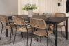 Imagine Modena - Dining Table- Black - Aluminium - 200*100cm +Lindos - Armchair - Black Alu / Latte Rope _6