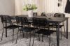 Imagine Modena - Dining Table- Black - Aluminium - 200*100cm +Lindos Armchair - Black Alu / Black Rope _6