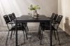 Imagine Modena - Dining Table- Black - Aluminium - 200*100cm +Lindos Armchair - Black Alu / Black Rope _6