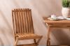 Imagine Ghana - Folding Table- Natural - Teak - 70*70cm _1+ Ghana - Folding Chair- Natural - Teak - _2