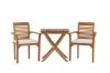 Imagine Ghana - Folding Table- Natural - Teak - 70*70cm _1+ Kenya - Dining Chair- Natural - Teak - _2