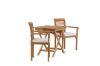 Imagine Ghana - Folding Table- Natural - Teak - 70*70cm _1+ Kenya - Dining Chair- Natural - Teak - _2