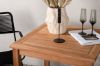 Imagine Kenya - Masă de Dining - Natural - Teak - 70*70cm _1+ Scaun Lindos - Aluminiu Negru / Frânghie Neagră _2