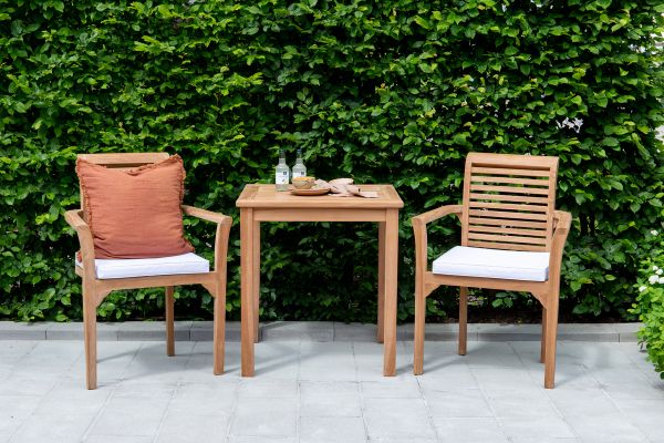 Imagine Kenya - Masă de Dining- Natural - Teak - 70*70cm