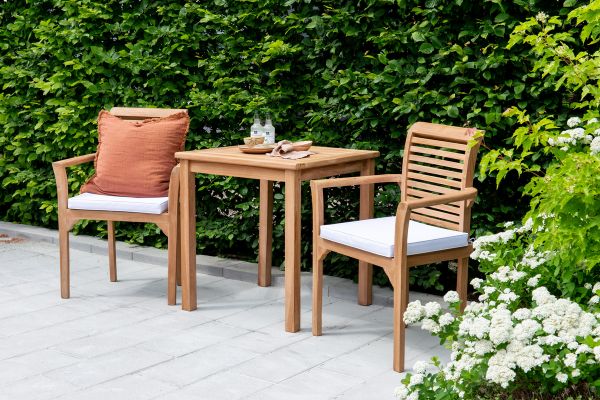 Imagine Kenya - Masă de Dining- Natural - Teak - 70*70cm