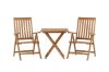 Imagine Kenya - Folding Table- Natural - Teak - 70*70cm +Kenya 5-position Folding Chair - Teak _2