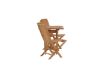 Imagine Kenya - Folding Table- Natural - Teak - 70*70cm _1+ Ghana - Folding Chair- Natural - Teak - _2