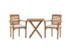 Imagine Kenya - Folding Table- Natural - Teak - 70*70cm _1+ Kenya - Dining Chair- Natural - Teak - _2