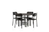 Imagine Masa de dining Copenhagen - Negru / Furnir Negru + Scaun de dining Polly - Negru / Negru _4