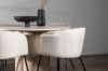 Imagine Masa de dining Olivia-WhiteWashVeneer+ Scaun Berit-Negru/BejVelvet_4