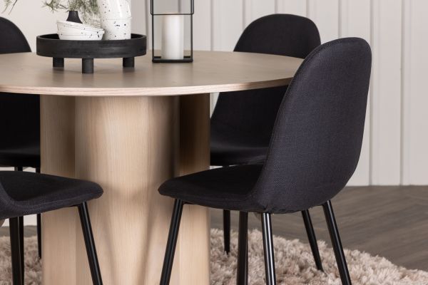 Imagine OliviaDiningTable-WhiteWashVeneer+PolarDiningChair-BlackLegs-BlackFabric_4