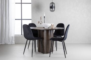 Imagine OliviaDiningTable-Mocca/MoccaVeneer+PolarDiningChair-Blacklegs/BlackVelvet_4