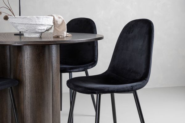 Imagine Va rugam sa traduceti complet OliviaDiningTable-Mocca/MoccaVeneer+PolarDiningChair-Blacklegs/BlackVelvet_4