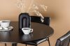 Imagine Masa de dining Glade - Negru / MDF Negru + Scaun Kenth - Negru / Piele PU Neagră _4