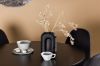 Imagine Masa de dining Glade - Negru / Blat din MDF negru + Scaun de dining Polar - Picioare negre - Material negru _4