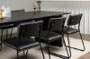 Imagine Masa de dining Vail - Negru / MDF negru afumat + Scaun Kenth - Negru / PU negru _6