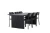 Imagine Masa de dining Vail - Negru / Negru Fumuriu MDF + Scaun de dining Polly - Negru / Negru _6