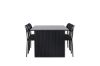 Imagine Masa de dining Vail - Negru / Negru Fumuriu MDF + Scaun de dining Polly - Negru / Negru _6