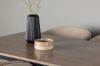 Imagine Masa de dining Tempe - Negru / MDF nuc + Scaun Berit - Negru / Stofa Bej (Linen poliester)_4