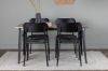 Imagine Masa de dining Tempe - Negru / Nuc MDF + Scaun de dining Polly - Negru / Negru _4