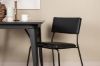 Imagine Masa de dining Tempe - Negru / MDF Negru + Scaun Kenth - Negru / PU Negru