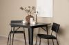 Imagine Masa de dining Tempe - Negru / MDF Negru + Scaun Kenth - Negru / PU Negru