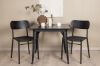 Imagine Masa de dining Tempe - Negru / MDF negru + Scaun de dining Polly - Negru / Negru _2