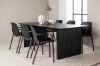 Imagine Vail Dining Table - MDF negru / negru fumuriu + Scaun de masă Baltimore - Negru / Plastic negru