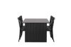 Imagine Vail Dining Table - Negru / MDF Negru Fumuriu + Scaun de Dining Crosett - Negru Mat / Plastic Mat _6