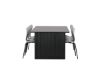 Imagine Vail Dining Table - Black / Smoked Black MDF +Estes Dining Chair - Black / Light Grey PP _6