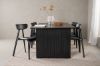 Imagine Masa de dining Vail - Negru / MDF Negru Fumat + Scaun de dining Ursholmen - Polipropilenă Negru _6