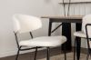 Imagine Masa de dining Tempe - Negru / MDF nuc + Scaun de dining Chico - Negru / Alb boucle _4