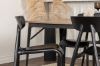 Imagine Masa de dining Tempe - Negru / Nuc MDF + Scaun de dining Ursholmen - Polipropilenă - Negru _4