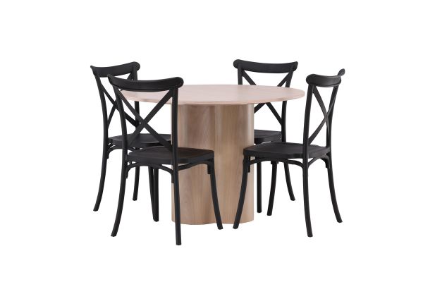 Imagine OliviaDiningTable-WhiteWashVeneer+CrosettDiningChair-MatteBlack/MatteBlackPlastic_4